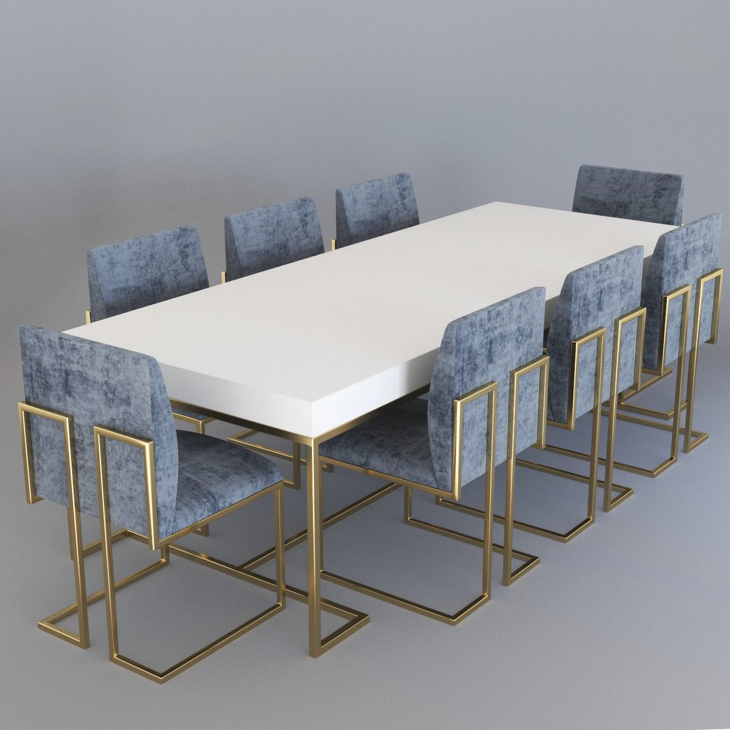 Dining table01 3D Model .c4d .max .obj .3ds .fbx .stl .blend 