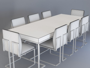 Dining table01 3D 모델