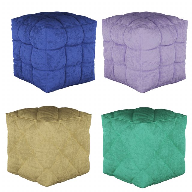 BON VIVANT POUF C3 01 Model 3D .c4d .max .obj .3ds .fbx .stl .blend 