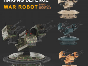Harpag Defence Robot 3D 모델