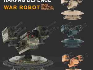 Rob&ocirc; de defesa Harpag Modelo 3D