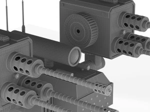 Rob&ocirc; de defesa Harpag Modelo 3D