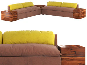 Grant Sectional Sofa 3D Model