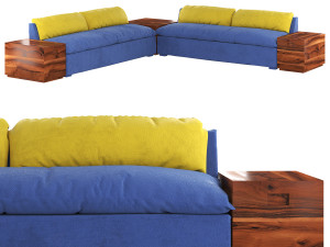Grant Sectional Sofa Modèle 3D