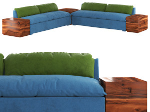 Grant Sectional Sofa Modèle 3D