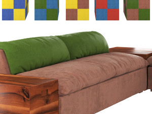 Grant Sectional Sofa Modèle 3D