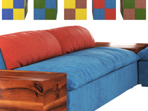 Grant Sectional Sofa Modèle 3D