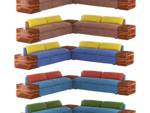 Grant Sectional Sofa 3D Model
