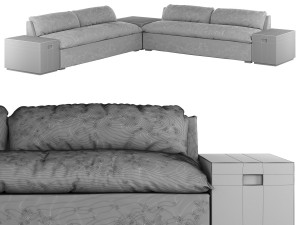 Grant Sectional Sofa Modèle 3D