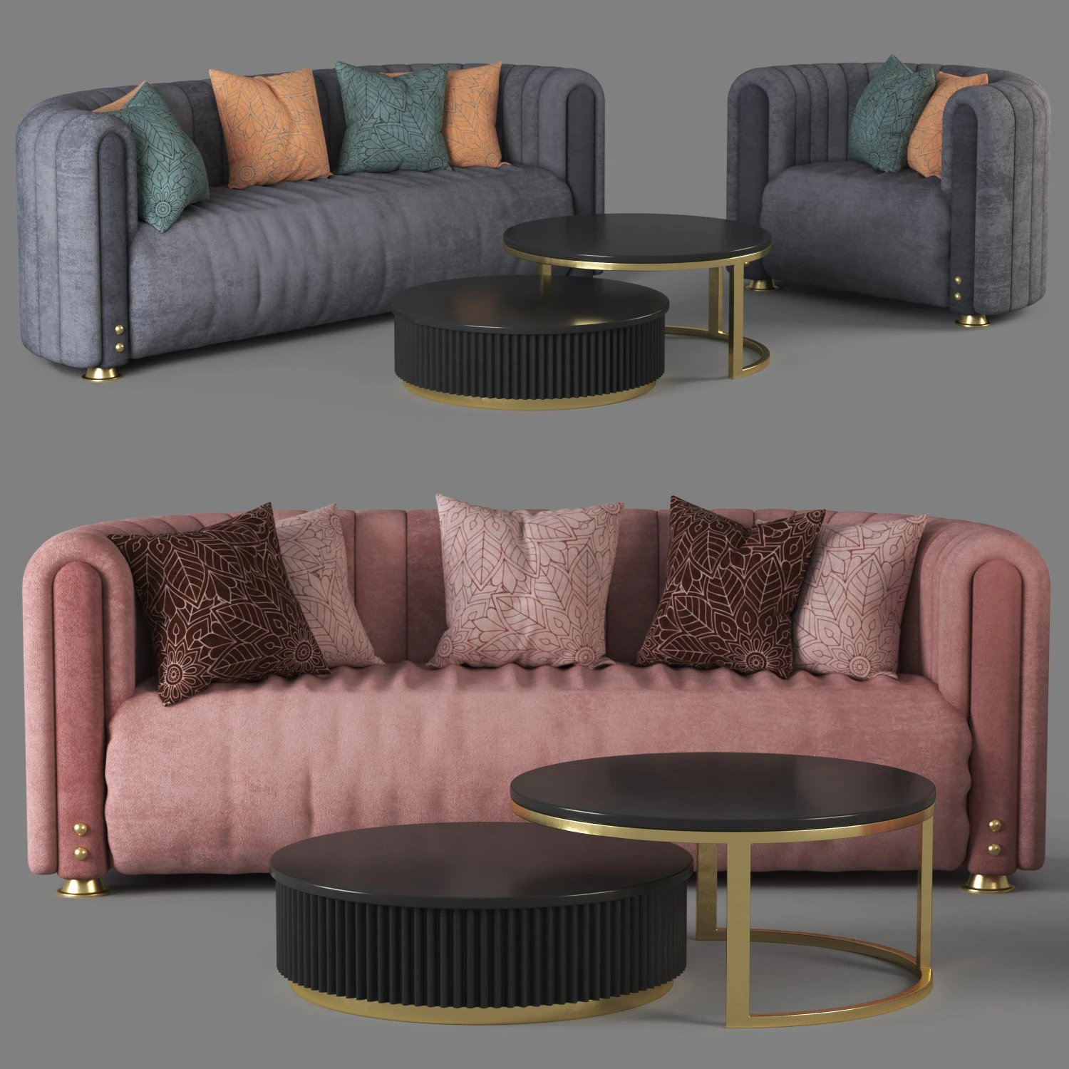 Artemest Sofa 3D Model .c4d .max .obj .3ds .fbx .stl .blend 