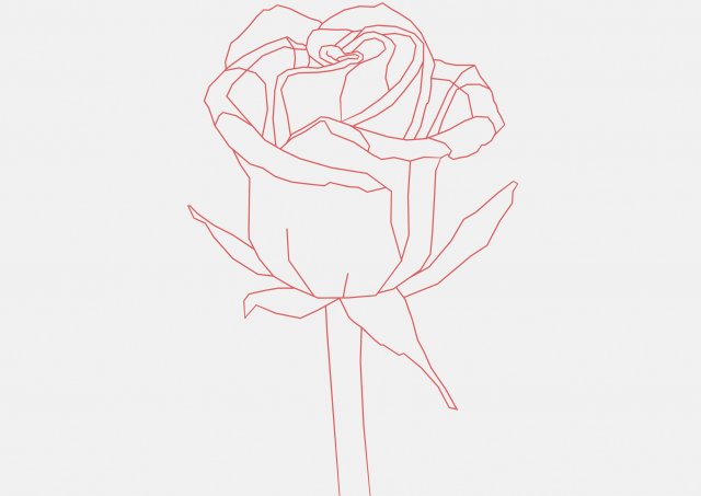 3D printablestained glass window rose 3D प्रिंट मॉडल .c4d .max .obj .3ds .fbx .stl .blend 