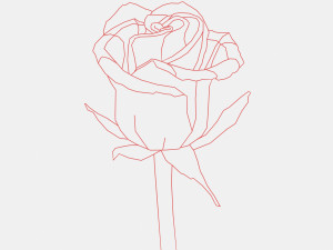 3D printablestained glass window rose Modelo de Impressão 3D