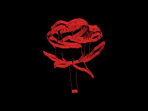3D printablestained glass window rose 3D Print Model