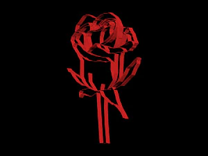 3D printablestained glass window rose 3D Print Model