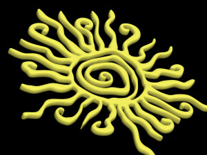Sun amulet 3D प्रिंट मॉडल