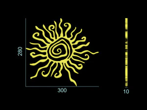 Sonnenamulett 3D Druckmodell