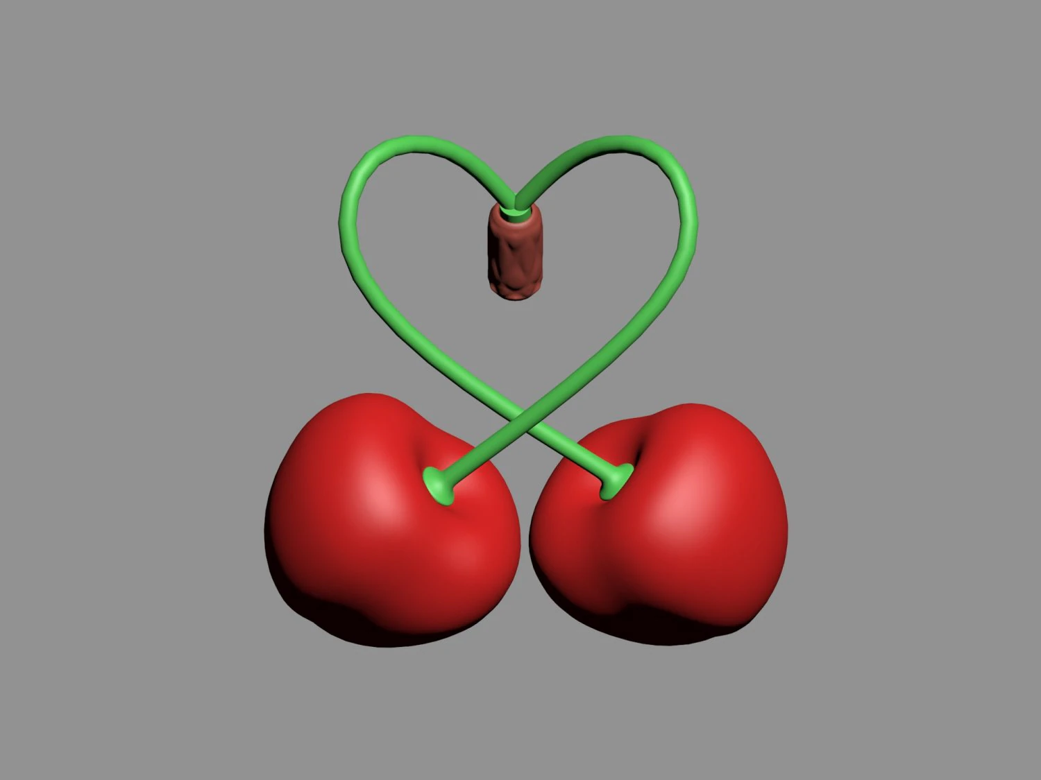 3D printable cherries heart 3D Print Model .c4d .max .obj .3ds .fbx .stl .blend 