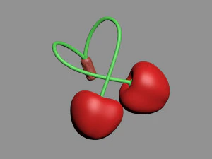 3D printable cherries heart 3D Print Model