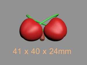 3D printable cherries heart 3D Print Model