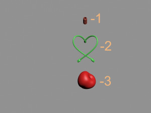 3D printable cherries heart 3D 프린트 모델