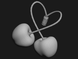 3D printable cherries heart 3D Print Model