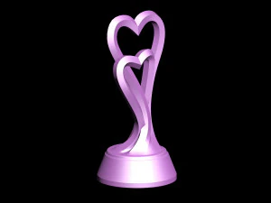 Статуетка серця для 3D друку 3D Принт Модель