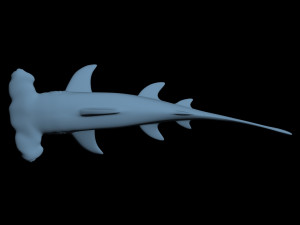 3D printableshark hammerhead fish Modello di stampa 3D