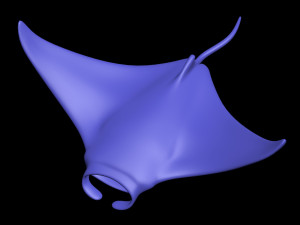 3D printablestingray fish Modelo de Impressão 3D
