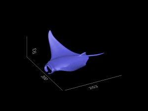3D printablestingray fish 3D Print Model
