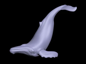Whale figurine 3D Print Model