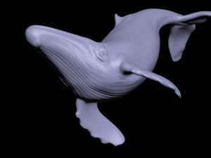 Whale figurine 3D Принт Модель