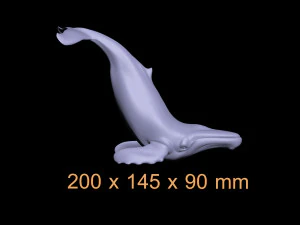 Whale figurine 3D Print Model