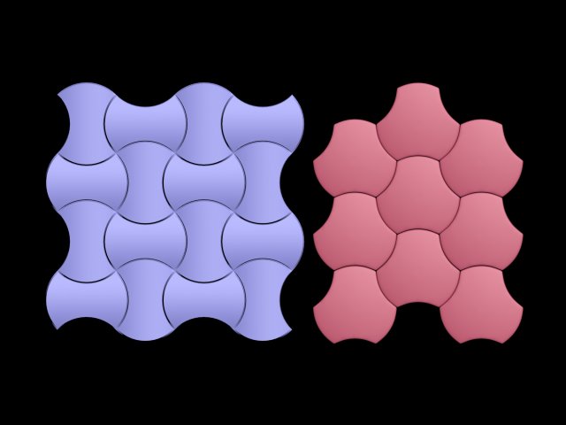 Tile mosaic Modelo de impresión 3D .c4d .max .obj .3ds .fbx .stl .blend 