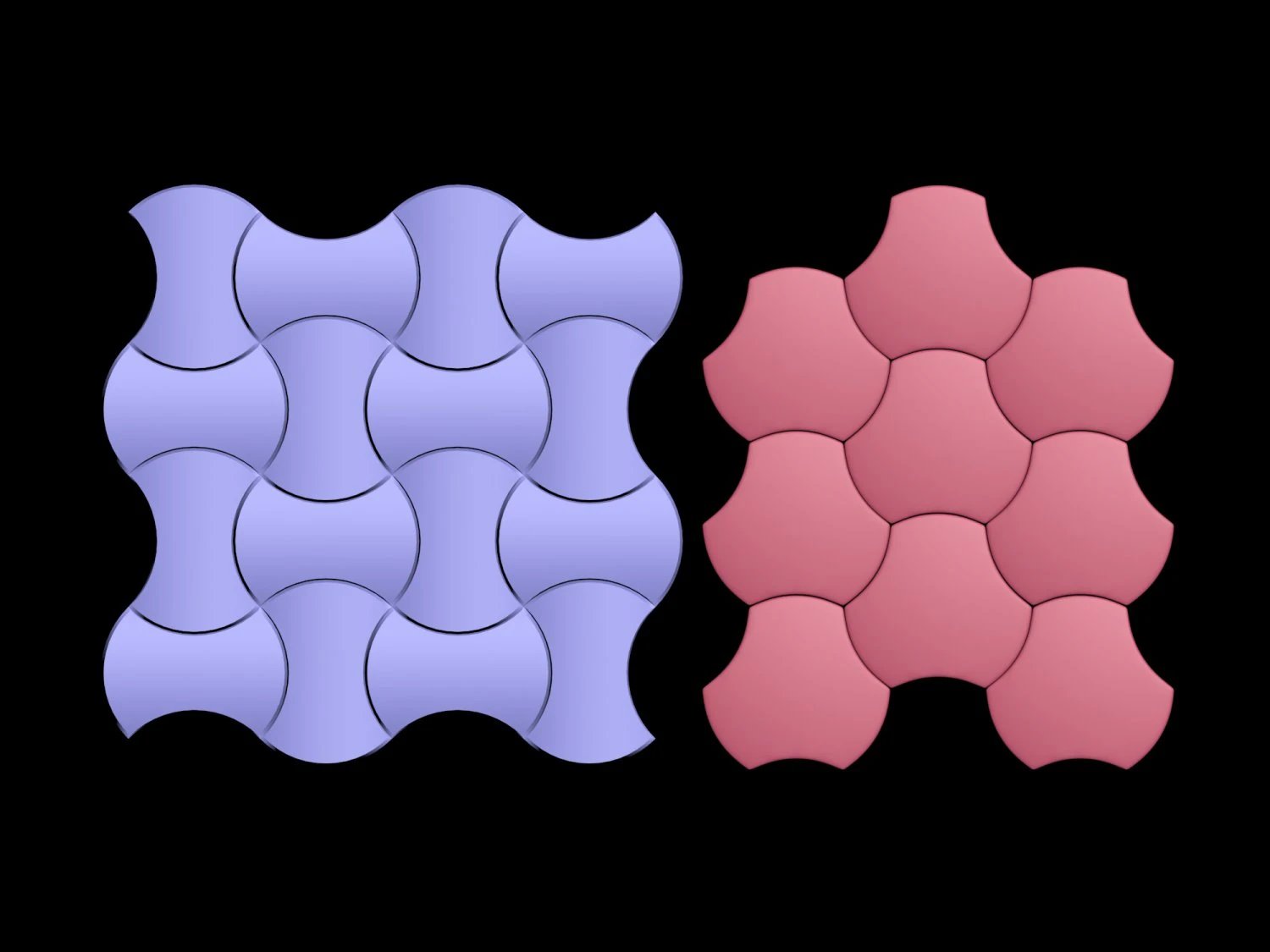 Tile mosaic 3D Print Model .c4d .max .obj .3ds .fbx .stl .blend 