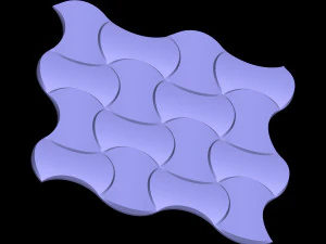 Tile mosaic 3D Print Model
