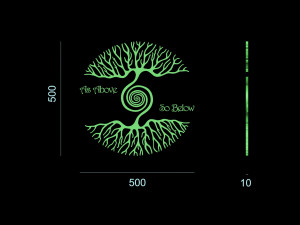 Tree amulet decor 3D Принт Модель