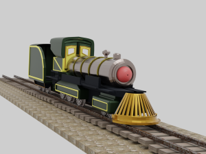 Steam Locomotive 3Dモデル