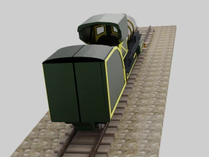 Steam Locomotive 3D Model