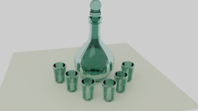 Bottle with glasses Modelo 3D .c4d .max .obj .3ds .fbx .stl .blend 
