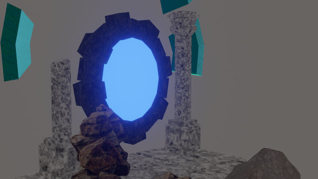 Portal 3Dモデル .c4d .max .obj .3ds .fbx .stl .blend 