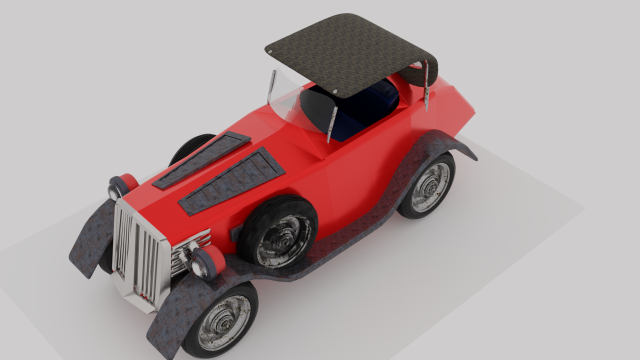 Antique car 3Dモデル .c4d .max .obj .3ds .fbx .stl .blend