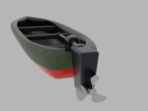 Motorboat 3D Модель