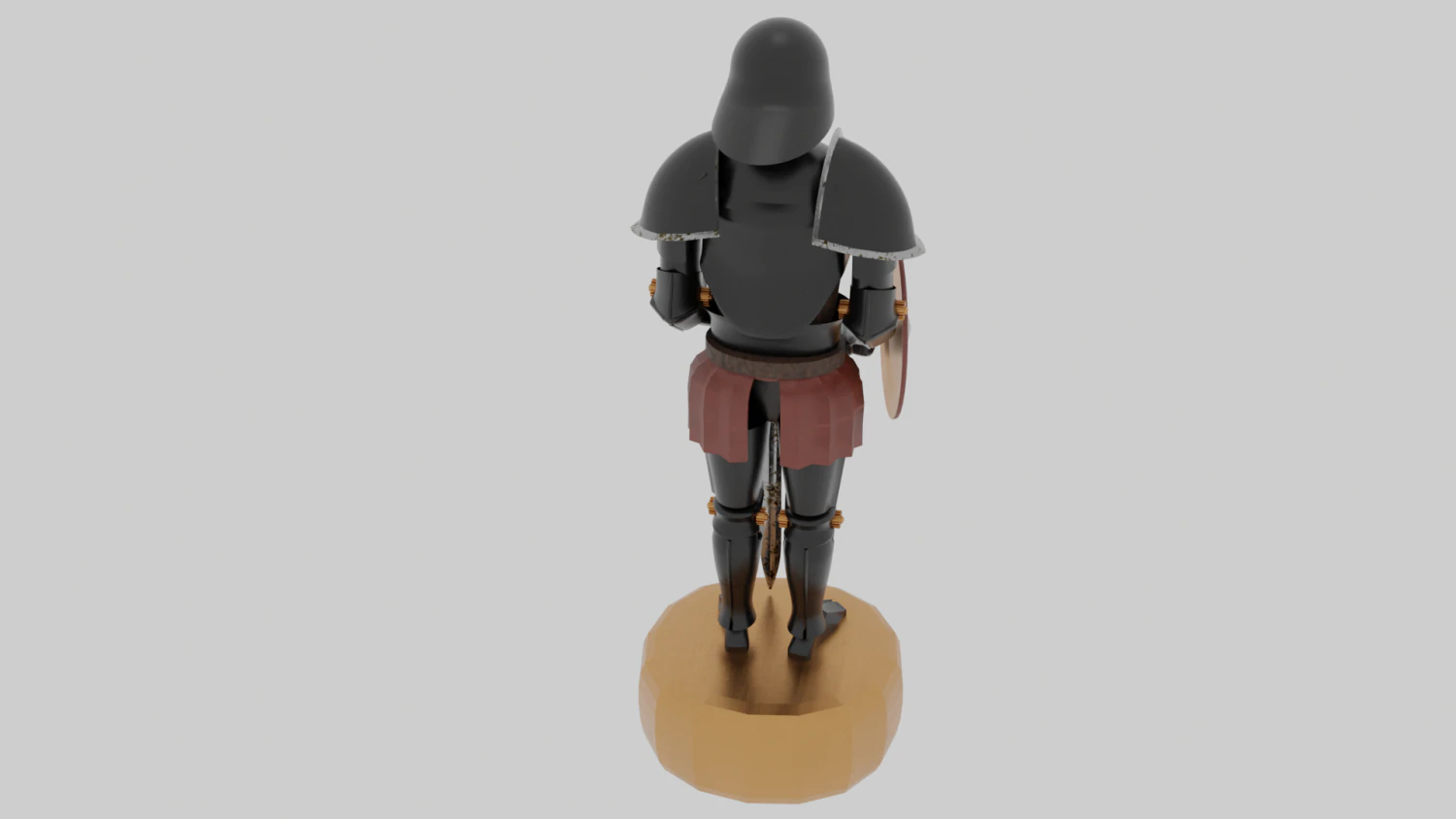 Steel armor 3D Model .c4d .max .obj .3ds .fbx .stl .blend 