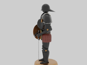 Steel armor Modelo 3D