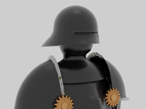 Steel armor Modelo 3D