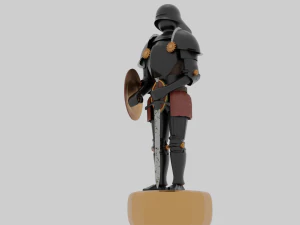 Steel armor 3D Model