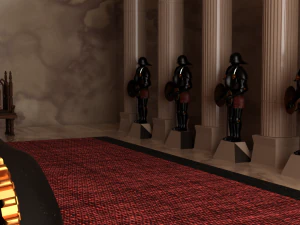 Sala del trono Modello 3D