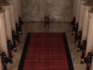 Sala del trono Modello 3D