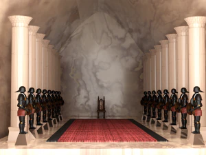 Sala del trono Modello 3D