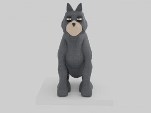FLuffy Dog 3D Model